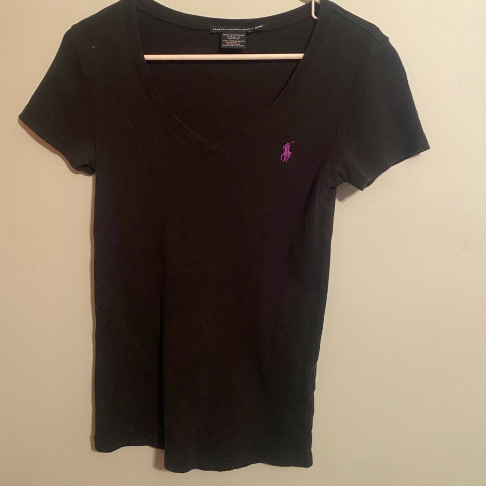 Black polo t shirt